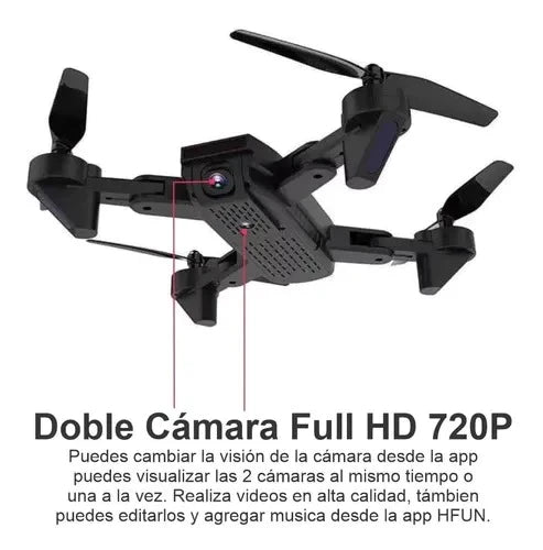 Drone Dm107s Plegable Doble Camara Wifi