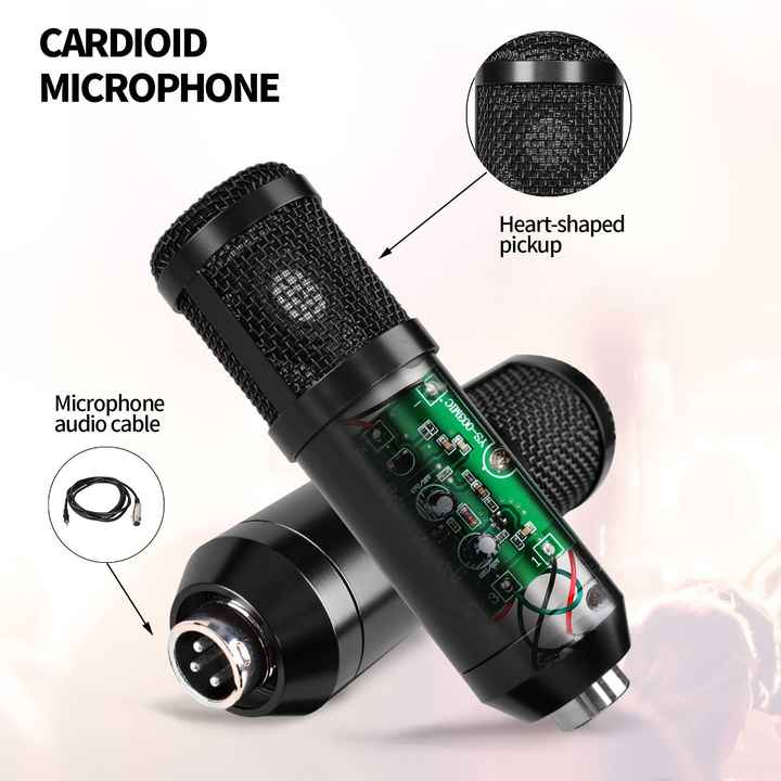 Kit De Micrófono De Condensador BM 800 Con Tarjeta De Sonido V8S